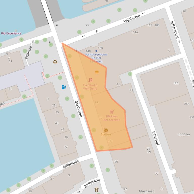 Kaart van postcodegebied 3011XH.