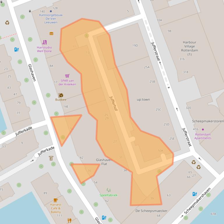 Kaart van postcodegebied 3011XN.