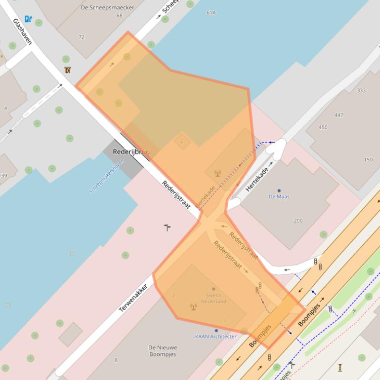 Kaart van postcodegebied 3011XR.