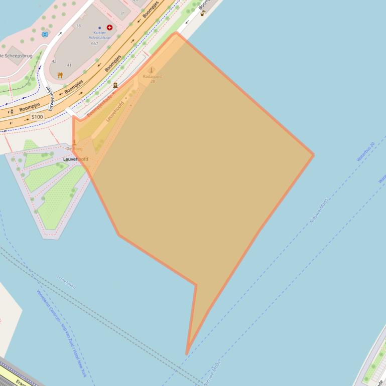 Kaart van postcodegebied 3011XT.