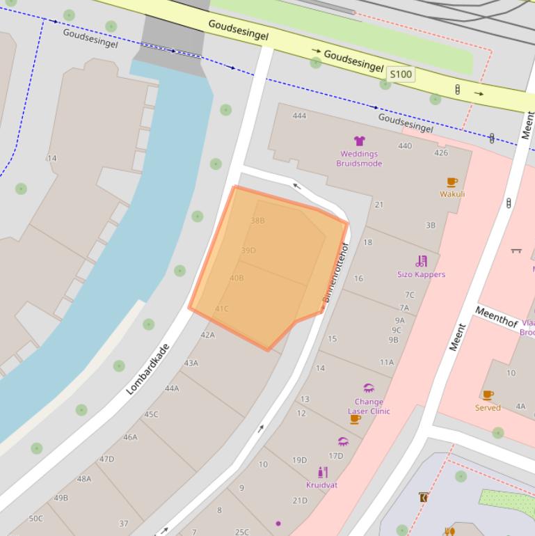 Kaart van postcodegebied 3011ZA.