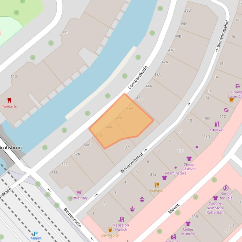 Kaart van postcodegebied 3011ZC.