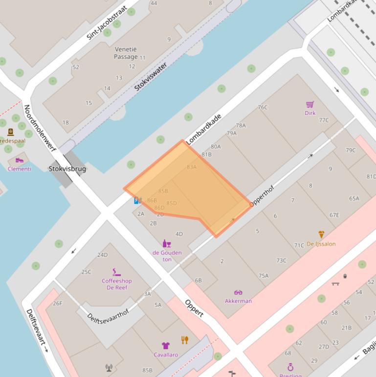 Kaart van postcodegebied 3011ZG.