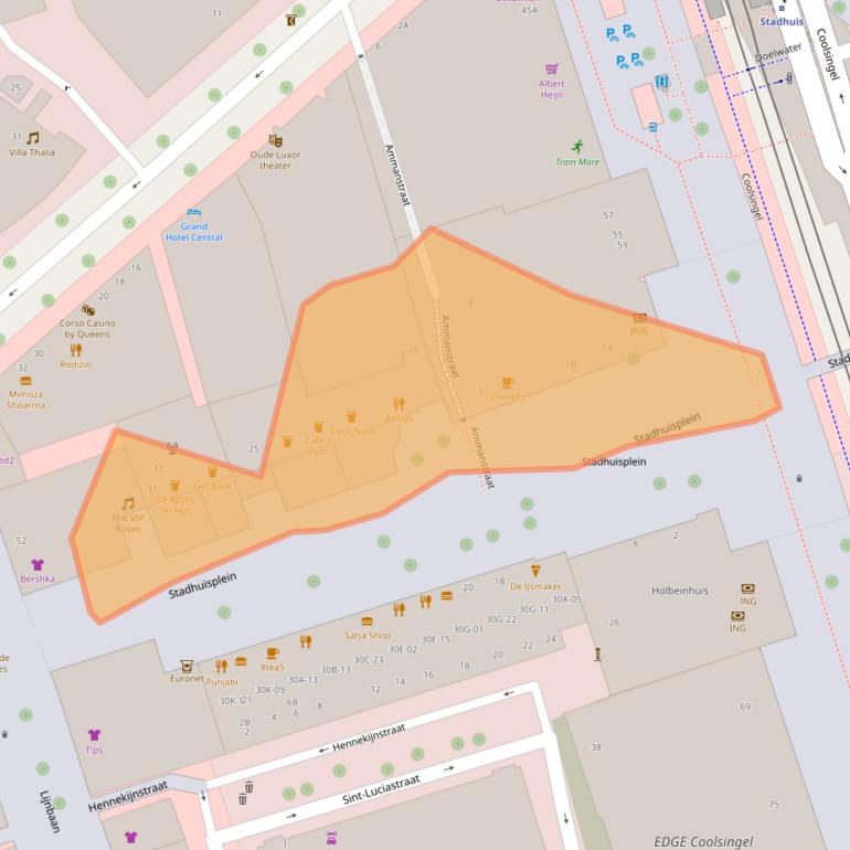 Kaart van postcodegebied 3012AR.