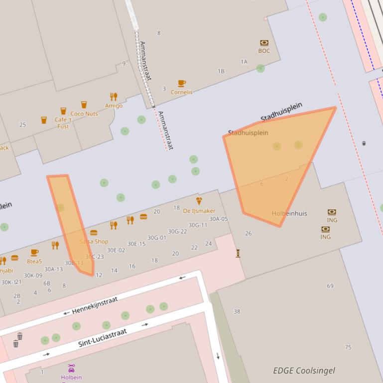Kaart van postcodegebied 3012AS.