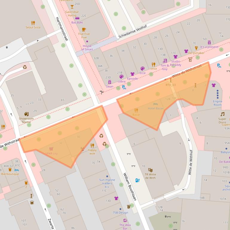 Kaart van postcodegebied 3012BP.
