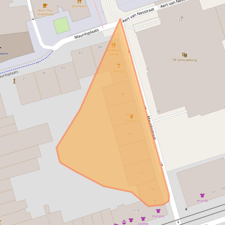 Kaart van postcodegebied 3012CE.