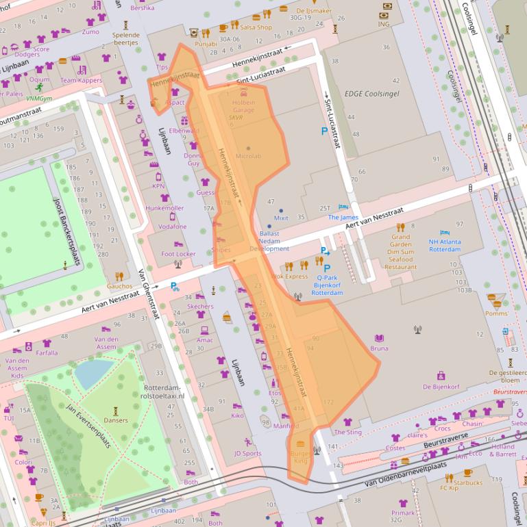 Kaart van postcodegebied 3012EB.