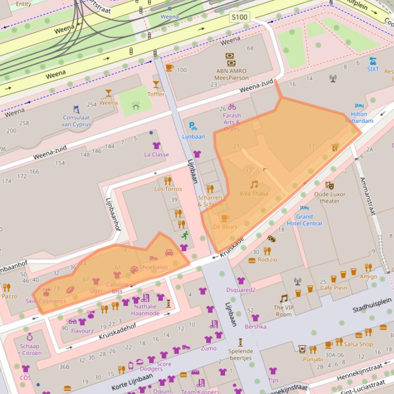 Kaart van postcodegebied 3012EE.