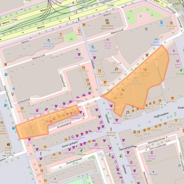 Kaart van postcodegebied 3012EH.