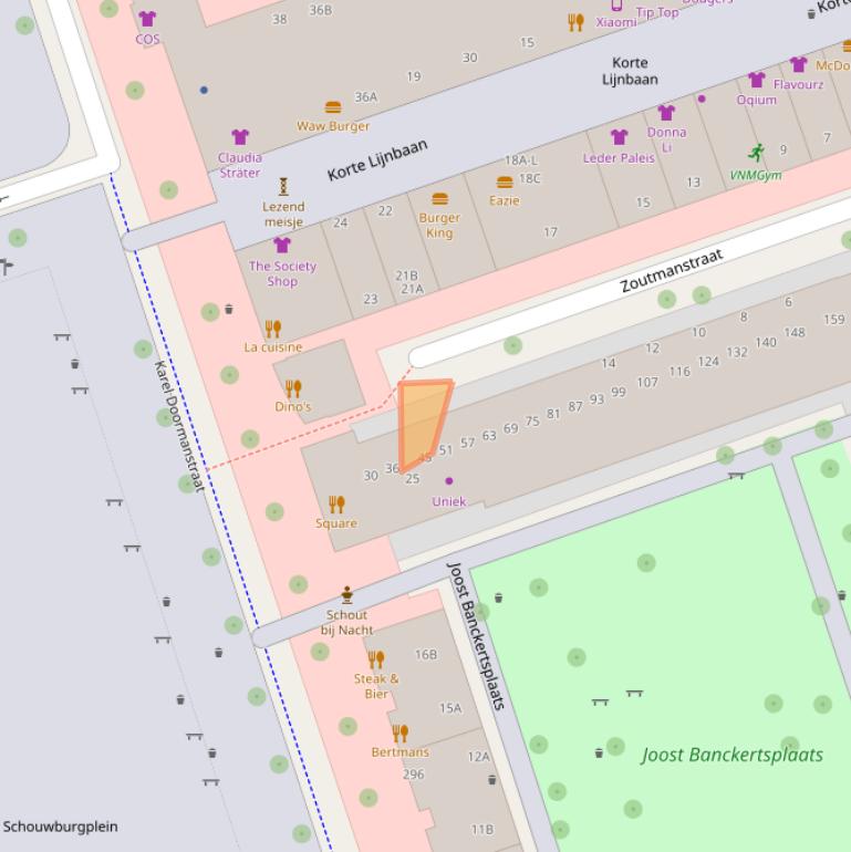 Kaart van postcodegebied 3012HH.