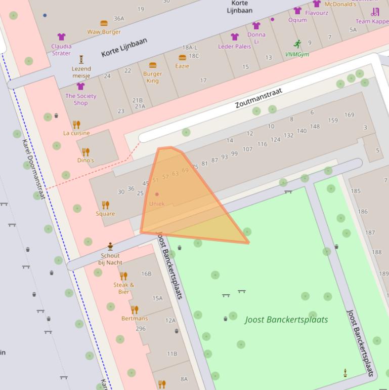 Kaart van postcodegebied 3012HJ.