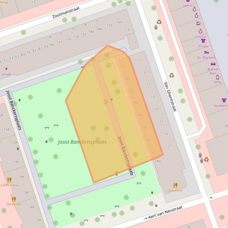 Kaart van postcodegebied 3012HK.