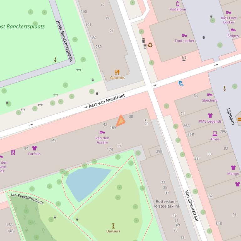 Kaart van postcodegebied 3012HV.