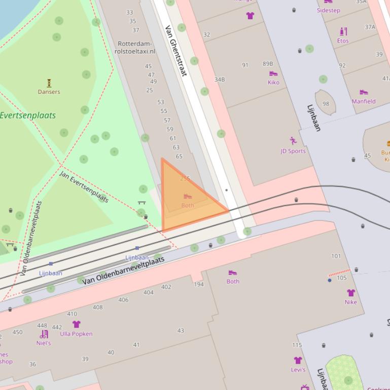 Kaart van postcodegebied 3012HZ.