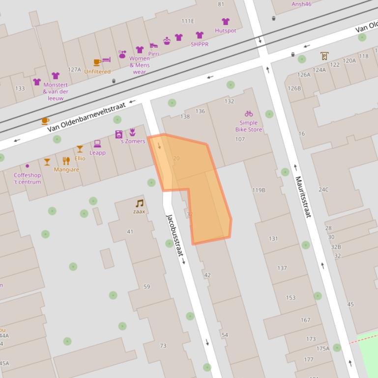 Kaart van postcodegebied 3012JN.