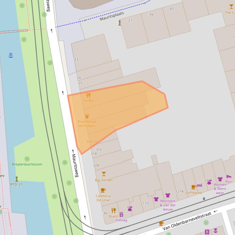 Kaart van postcodegebied 3012JS.
