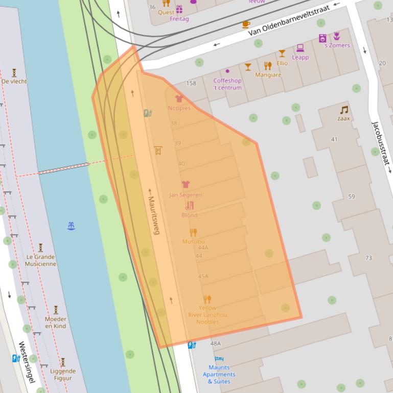 Kaart van postcodegebied 3012JV.