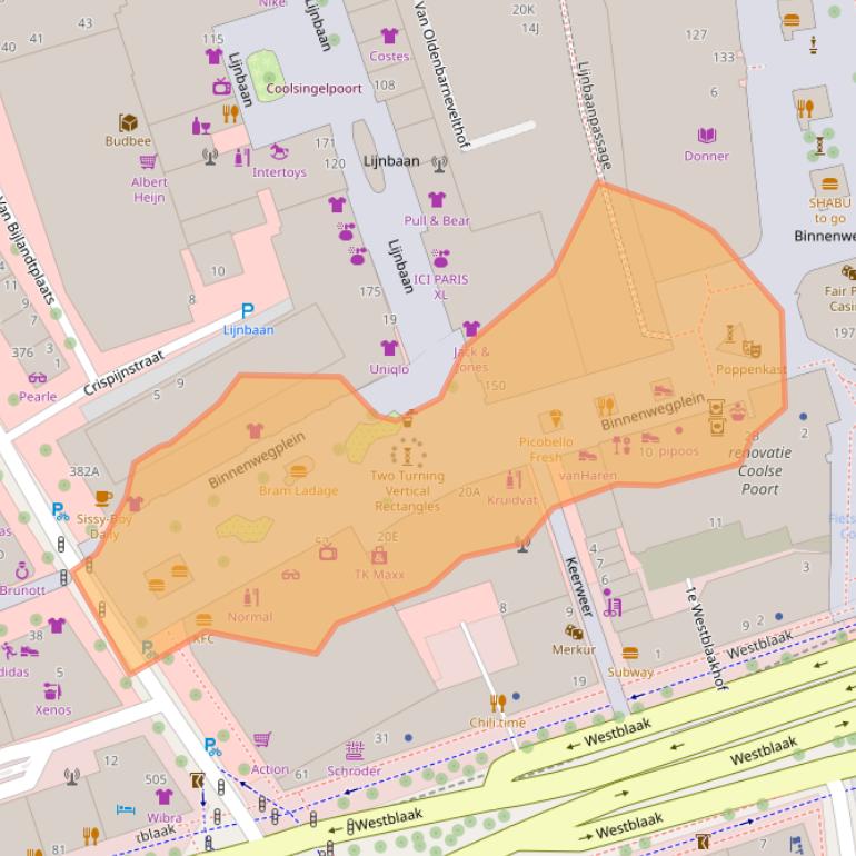 Kaart van postcodegebied 3012KA.