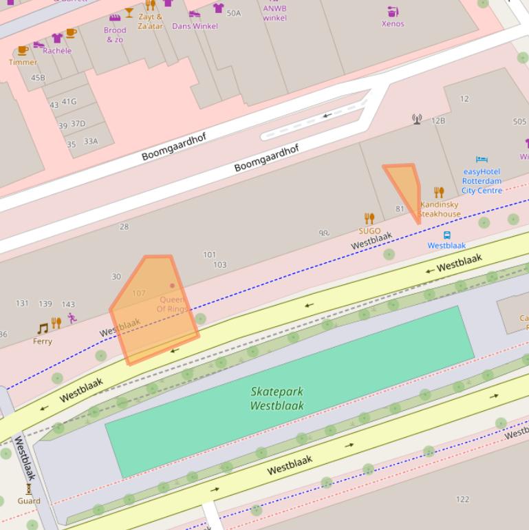 Kaart van postcodegebied 3012KG.