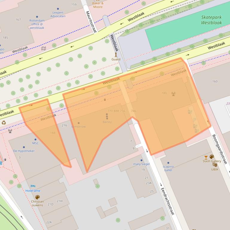 Kaart van postcodegebied 3012KN.