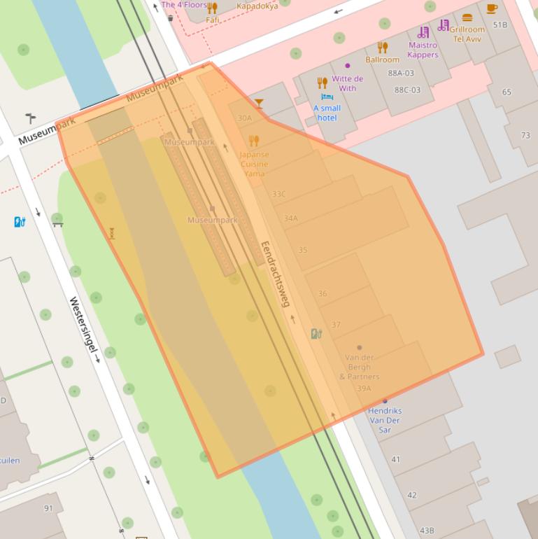 Kaart van postcodegebied 3012LC.