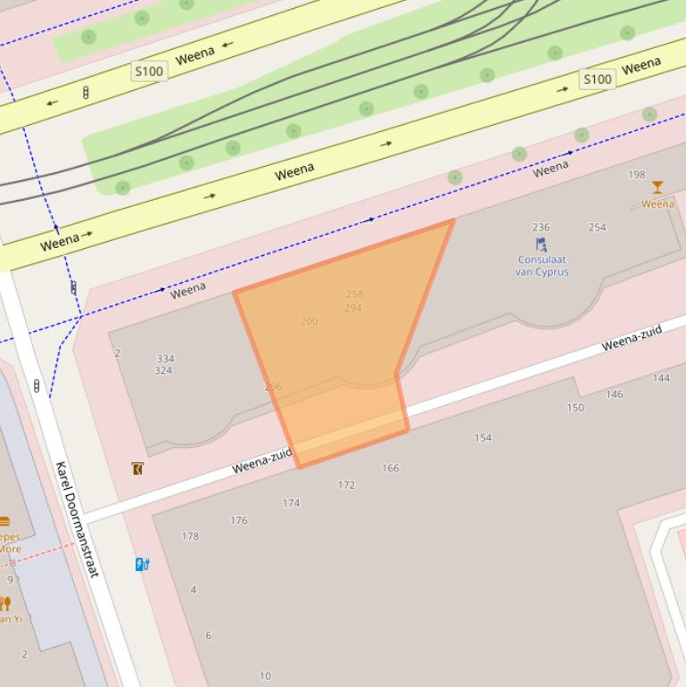 Kaart van postcodegebied 3012NJ.