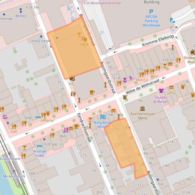 Kaart van postcodegebied 3012XA.