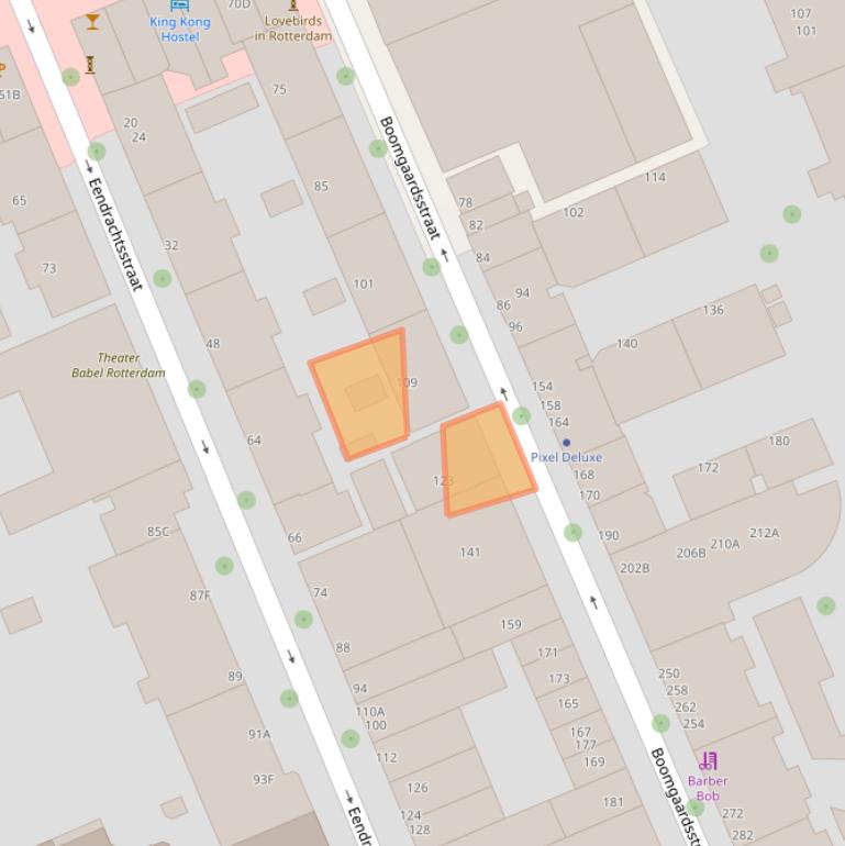 Kaart van postcodegebied 3012XB.