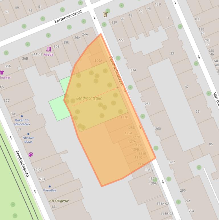 Kaart van postcodegebied 3012XJ.