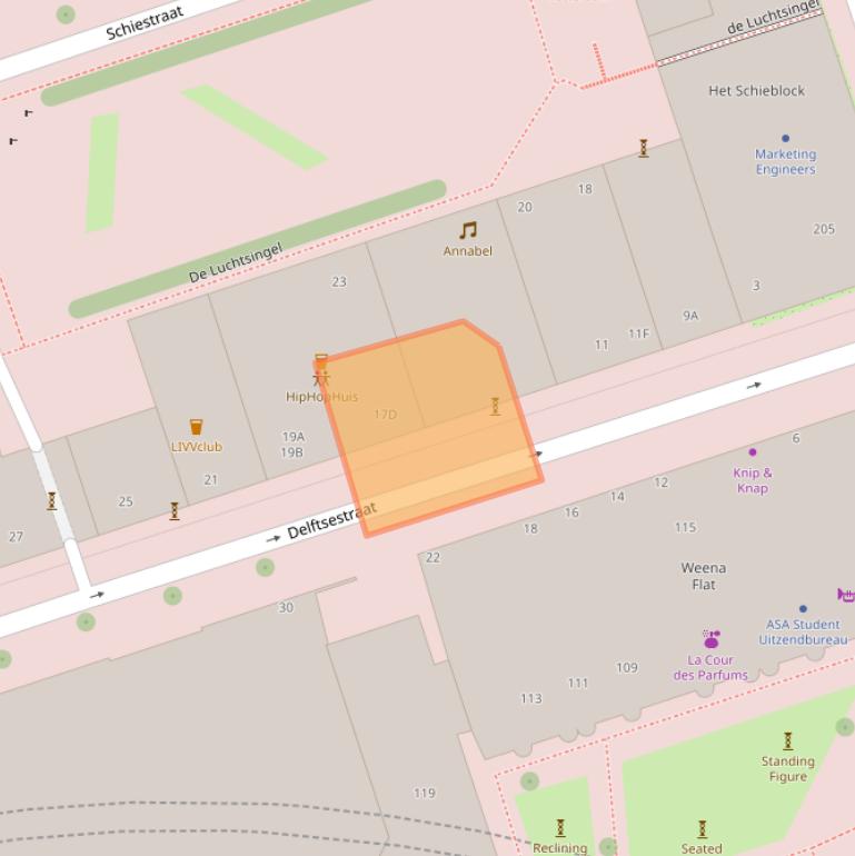 Kaart van postcodegebied 3013AC.