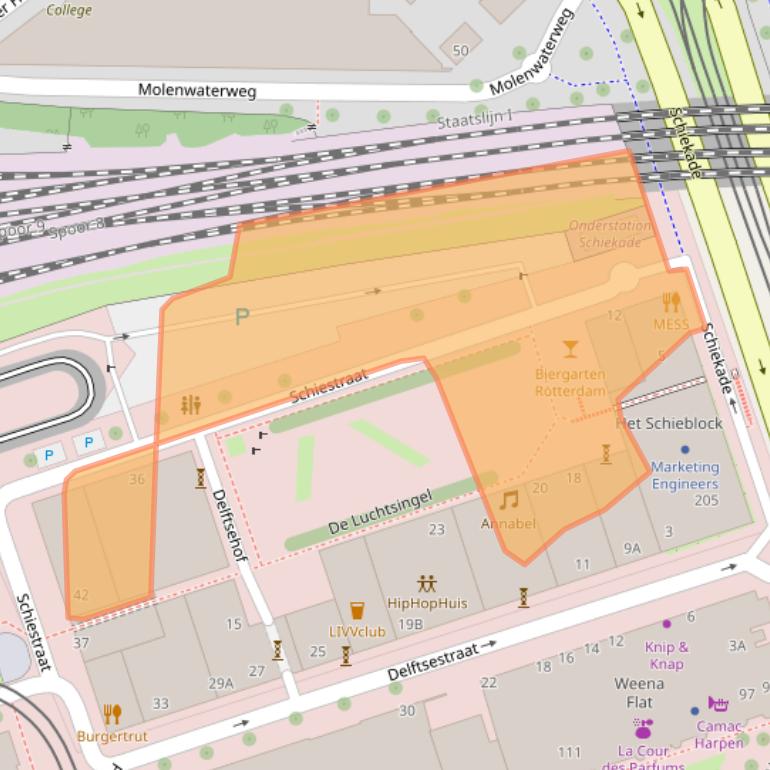 Kaart van postcodegebied 3013AH.