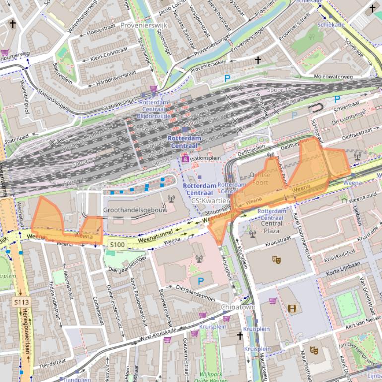 Kaart van postcodegebied 3013AL.