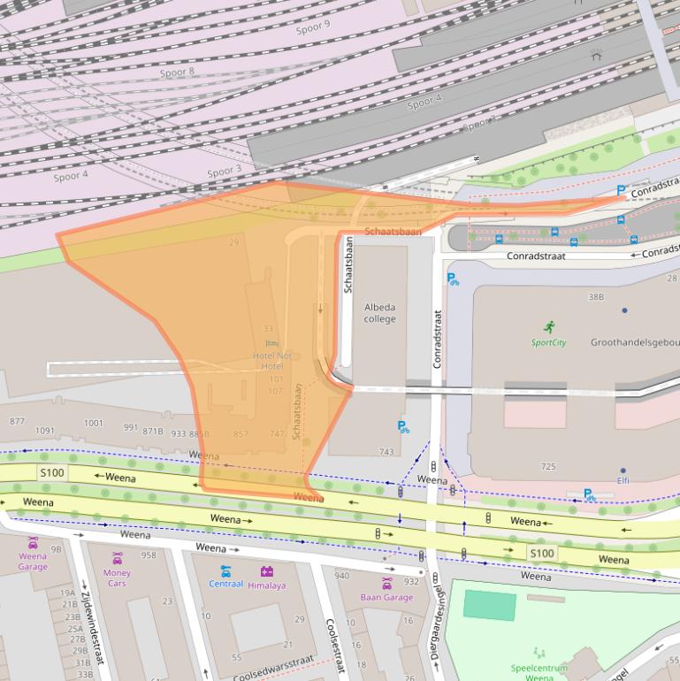 Kaart van postcodegebied 3013AR.