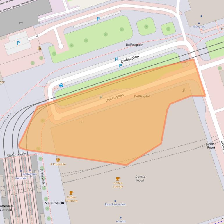 Kaart van postcodegebied 3013BA.