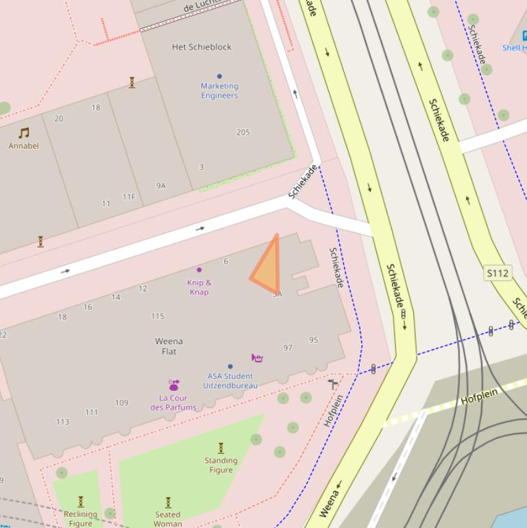 Kaart van postcodegebied 3013CA.