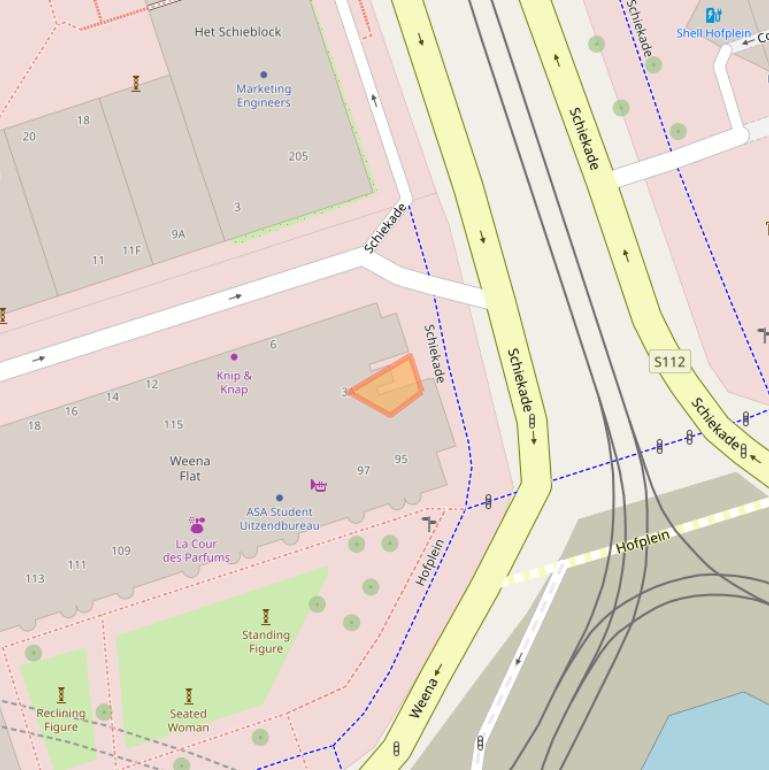 Kaart van postcodegebied 3013CB.