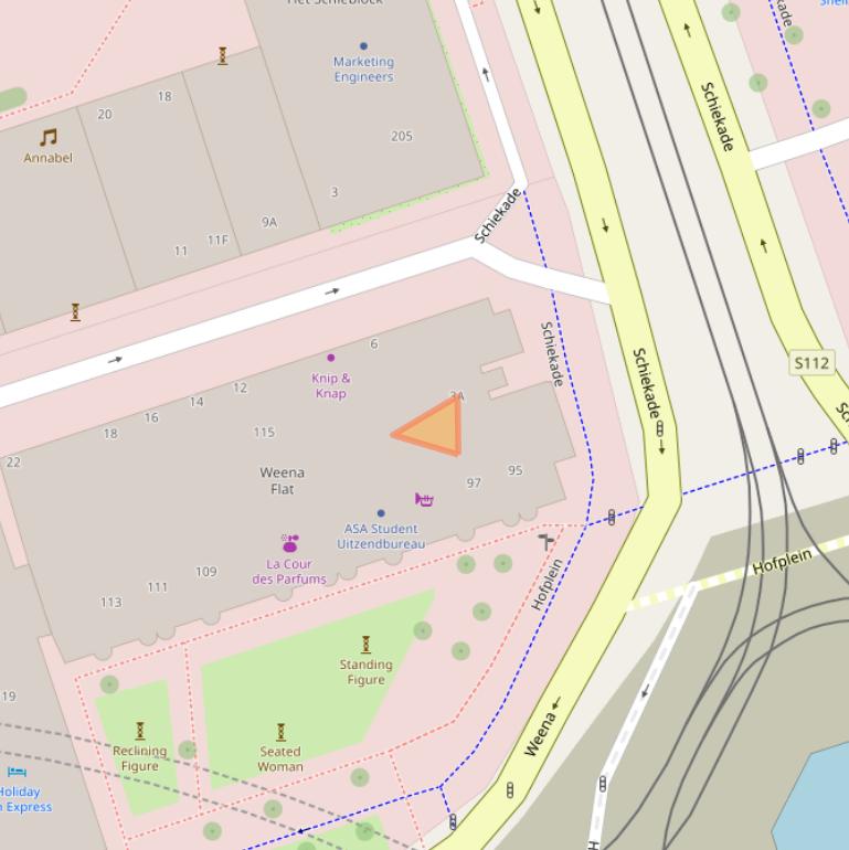 Kaart van postcodegebied 3013CE.