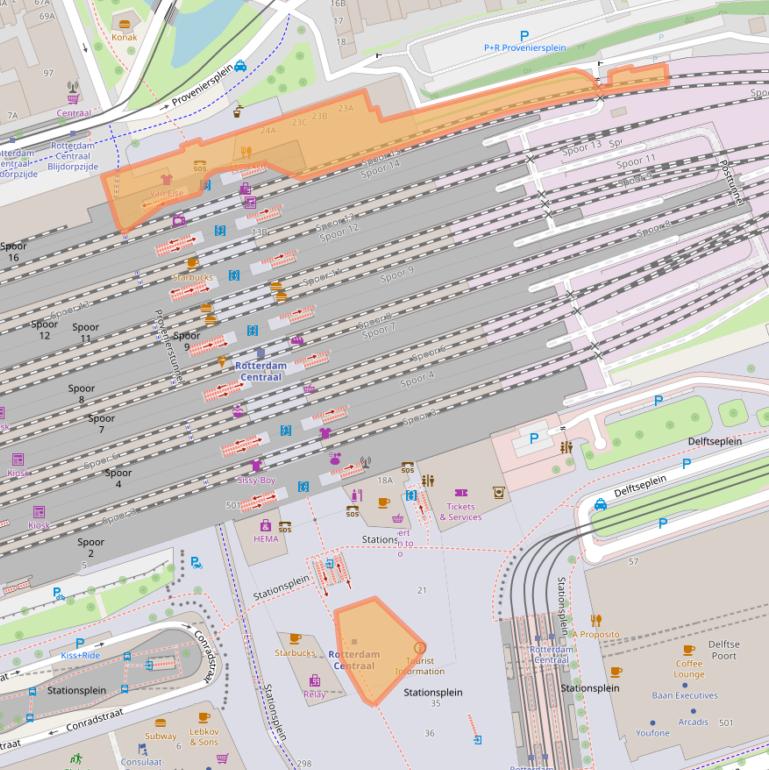 Kaart van postcodegebied 3013EA.