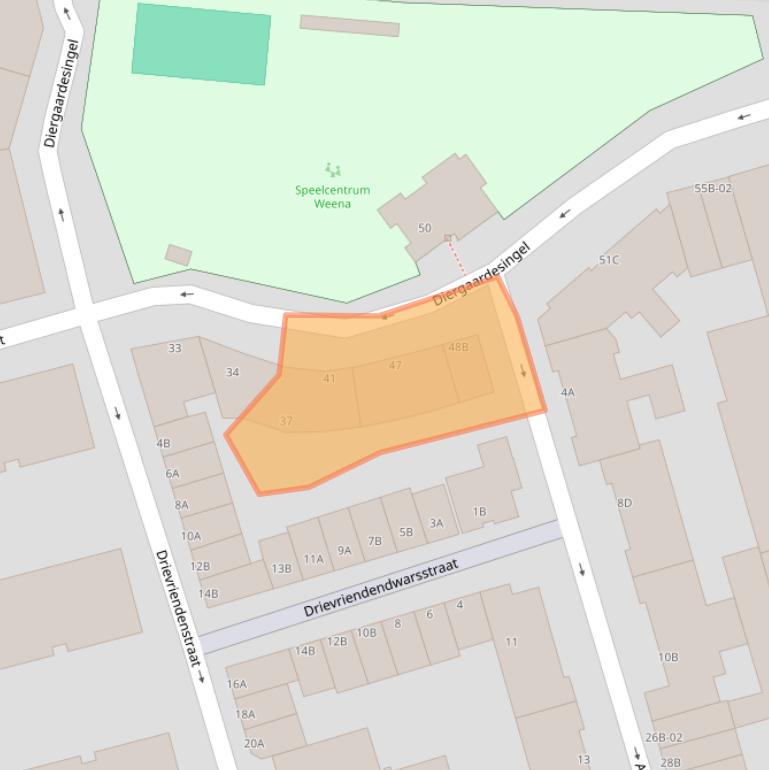 Kaart van postcodegebied 3014AB.