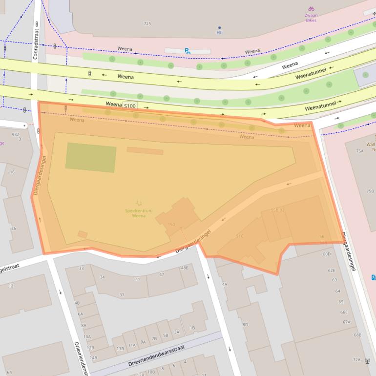 Kaart van postcodegebied 3014AC.