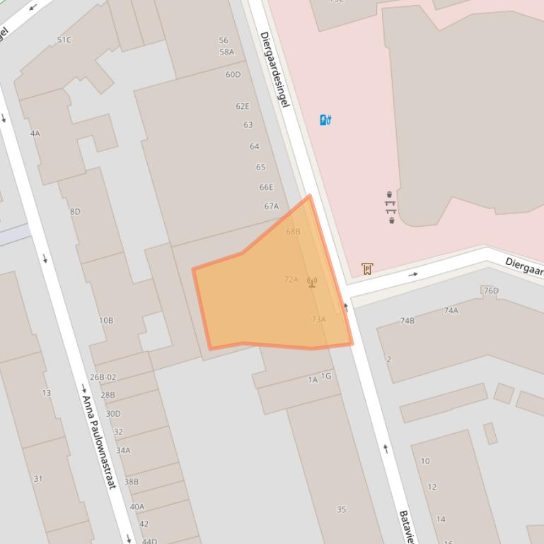 Kaart van postcodegebied 3014AE.