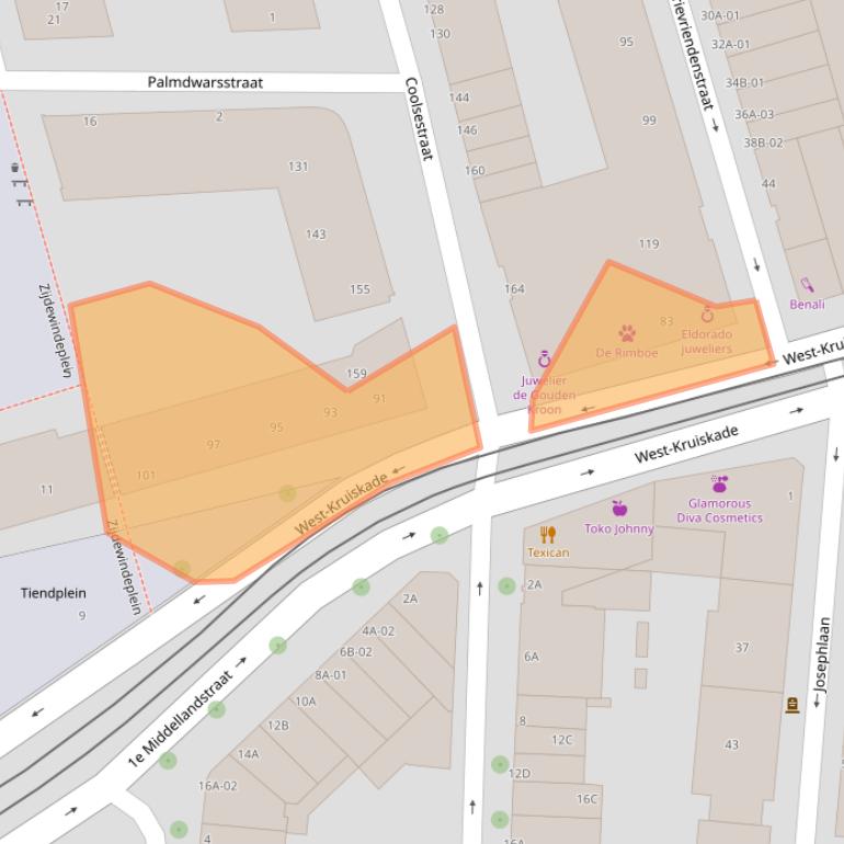 Kaart van postcodegebied 3014AN.