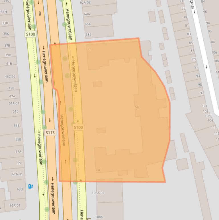 Kaart van postcodegebied 3014CE.