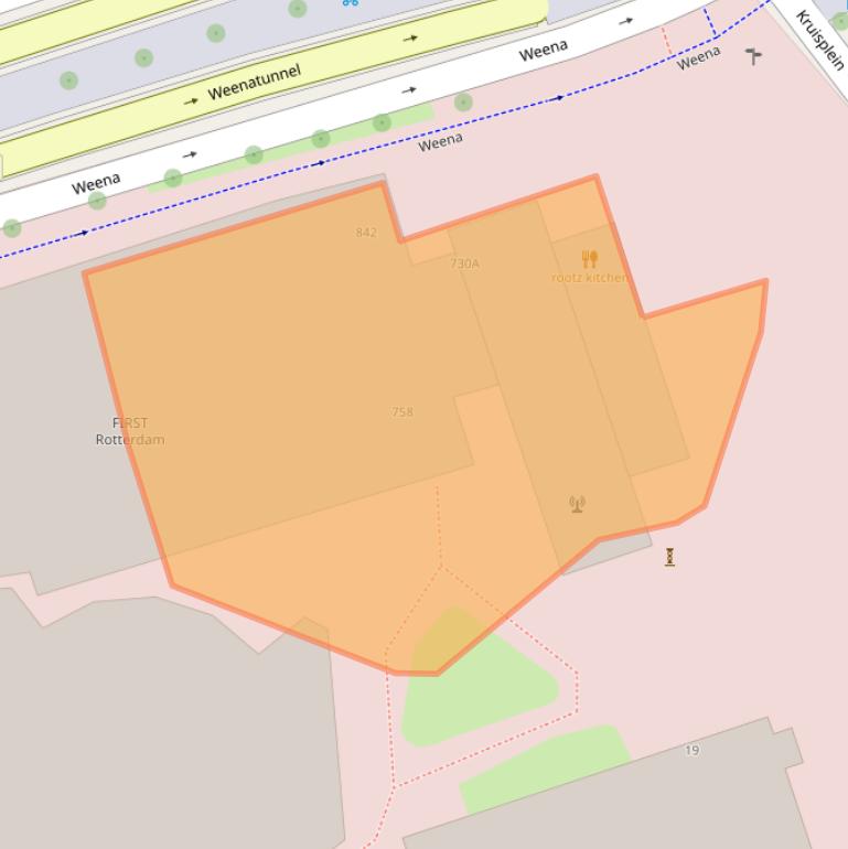 Kaart van postcodegebied 3014DA.