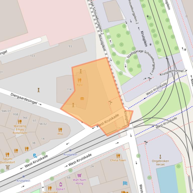 Kaart van postcodegebied 3014DD.