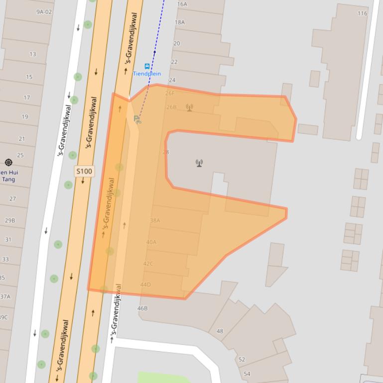 Kaart van postcodegebied 3014EC.