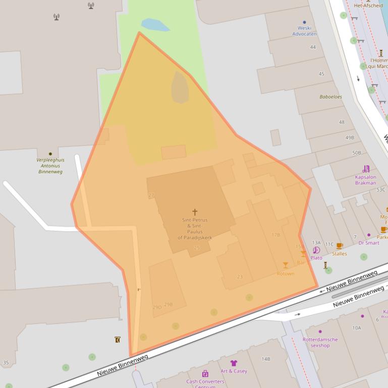 Kaart van postcodegebied 3014GB.