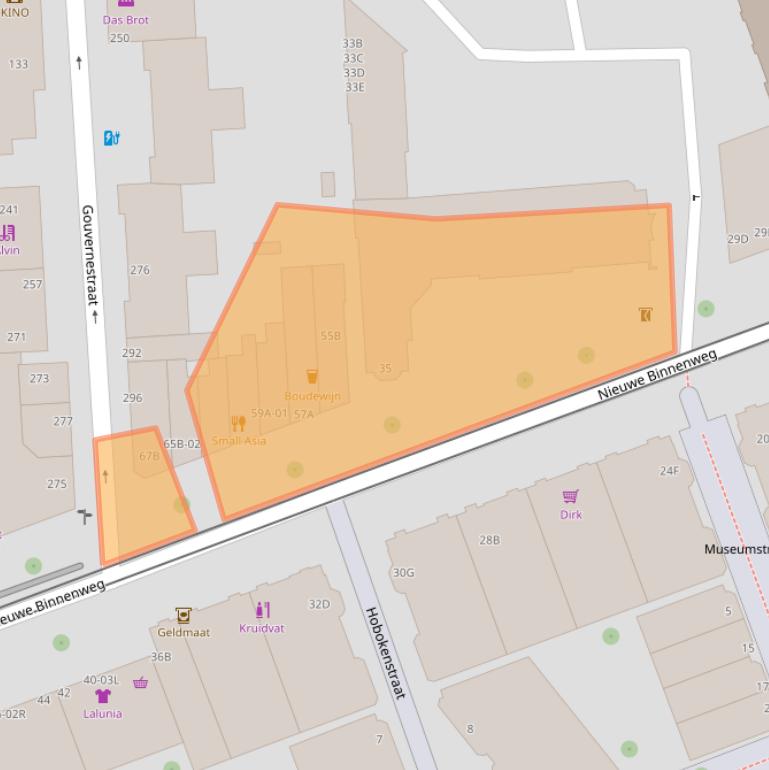 Kaart van postcodegebied 3014GD.