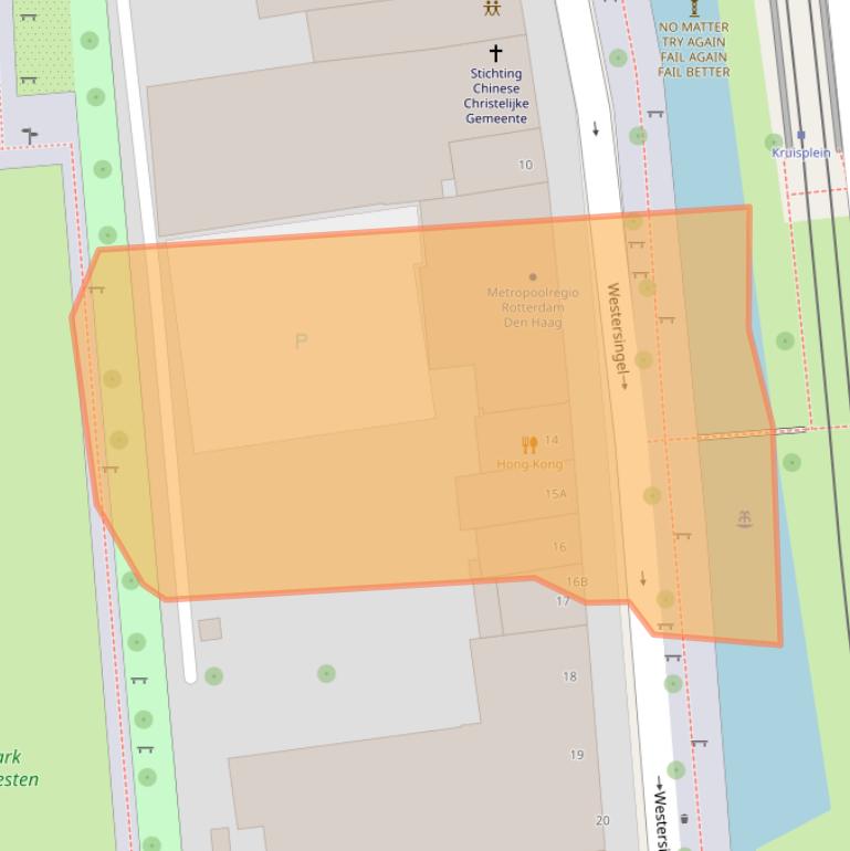 Kaart van postcodegebied 3014GN.